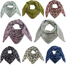 Triangolo sciarpa fiore - xl,