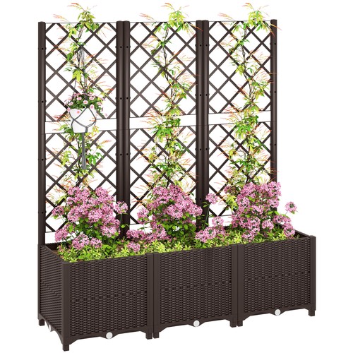 Outsunny fioriera plastica - fioriera,