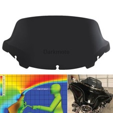 Deflettori Parabrezza 10,5" Black Wave per Touring Street Glide 14-up