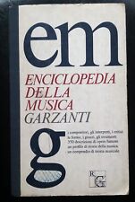 ENCICLOPEDIA DELLA MUSICA GARZANTI PRIMA EDIZIONE 1974