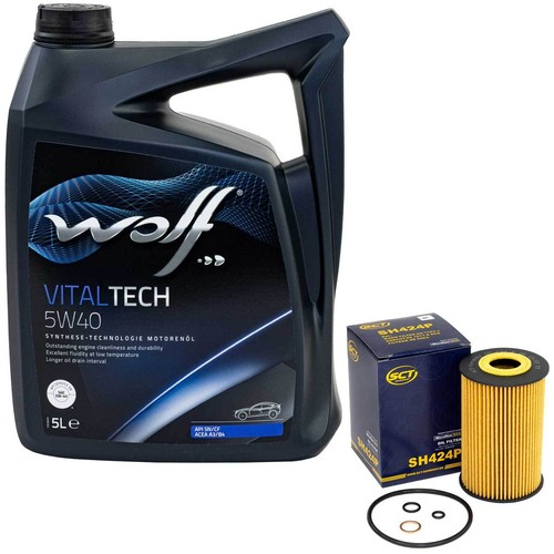 Olio set 5w40 litro filtro - 5,