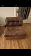 Vintage Leather Sofa Piece And