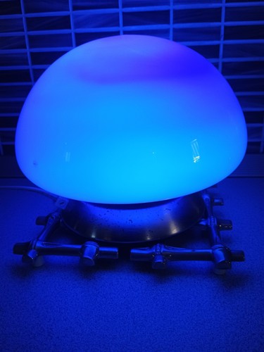 Vintage blue space age glass