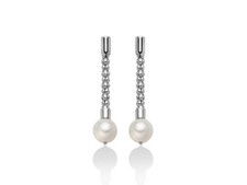 Orecchini Miluna Donna Miss Italia in Argento Perla PER2409