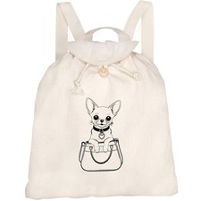 Zaino/zaino in tela 'Chihuahua
