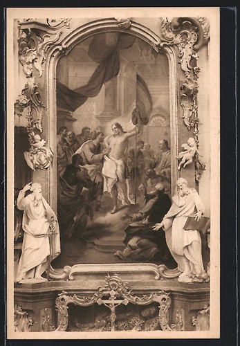 Cartolina ettal altare - ettal,,