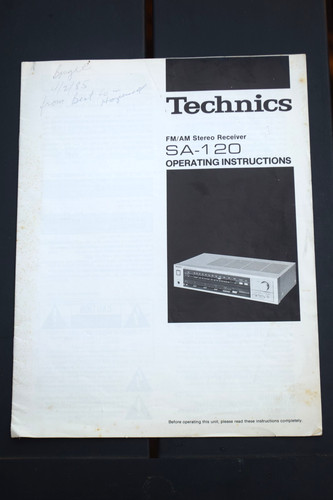 Technics 120 receiver - technics, sa-120