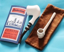 Pipa Pipe Amsterdam Zenith in Ceramica Holland + Omaggio Pipa Argilla 