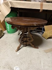 Tavolino Tondo Antico in Legno