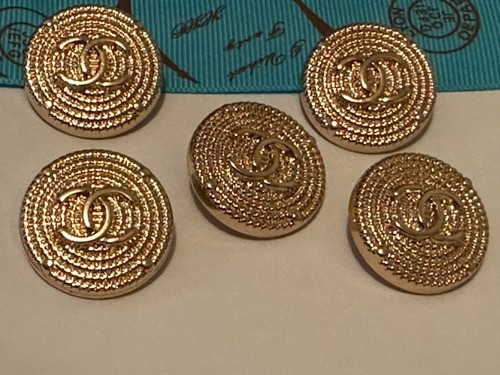 17mm bottoni vintage chanel - 5,