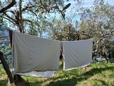 sacchi letto nautici esterno in pile con lenzuola in 100% cotone, chiusura a zip