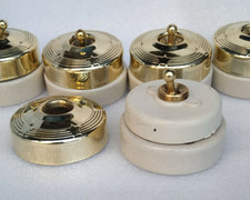 Vintage Ottone E Porcellana 6