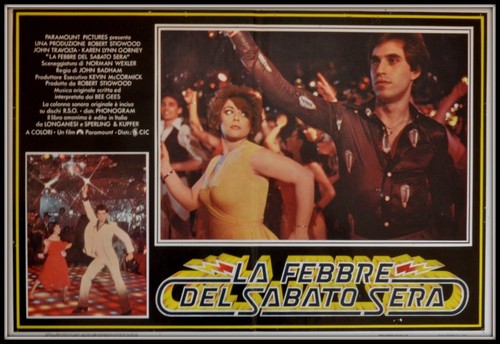 Fotobusta febbre del sabato - febbre,