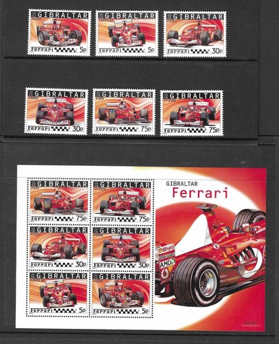 Gibilterra 2004 mnh ferrari - gibilterra,