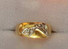 anello oro 18kt con diamanti 