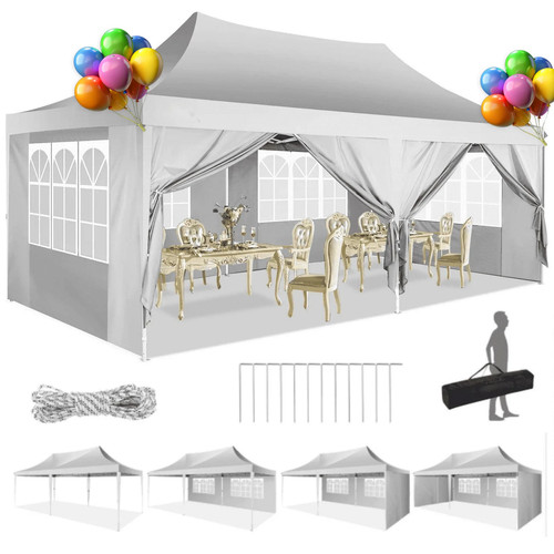Gazebo pieghevole pop - up, 3x6