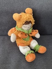 Doudou Poupée Thun Papillon Coccinelle Orange Et Vert Trèfle