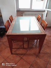 tavolo allungabile + 4 sedie in legno massello