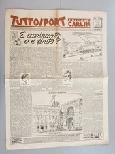TUTTOSPORT EDIZIONE CARLIN 27 OTTOBRE 1954 FUMETTI CARLO BERGOGLIO INTER MILAN