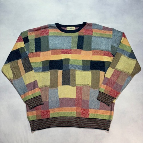 Maglione maglia patchwork - maglione, 3d