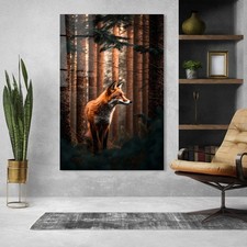 Animali volpe nel bosco - animali,,