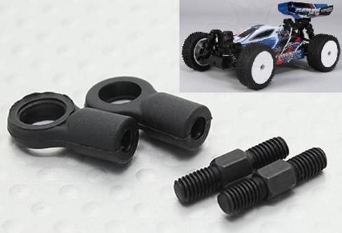 Front linkage rod ball - front, set