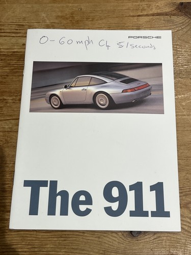 Porsche 911 993 brochure - porsche,