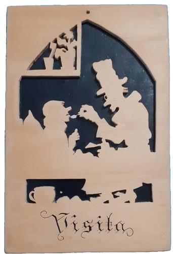 Quadretti legno intagliati - in,