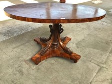 Elegante tavolo ovale Carlo X - seconda metà '800 - Restaurato(in corso d'opera)