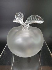 Bottiglia profumo mela cristallo smerigliato Lalique Nina Ricci 5-1/2" Grande Pomme BELLA