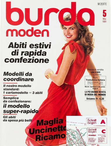Burda moden maggio 1981 - burda,