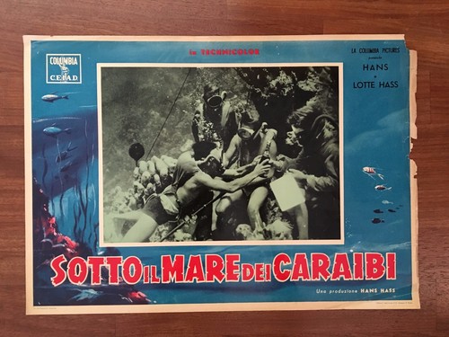 Fotobusta 1956 sotto mare - il,