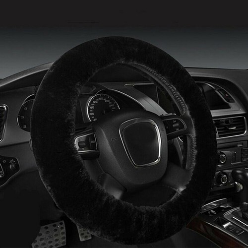 Coprivolante auto nero morbido - coprivolante,