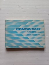 Honda CB 500 1975 manuale uso