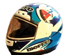 Casco integrale Moto Vintage BIEFFE pezzo d'epoca da collezionismo imperdibile