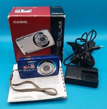 CASIO EXILIM EX-Z550 Digital Camera Blu Perfette Condizioni Completa