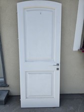 Portone Ingresso Castagno Massello Bianco