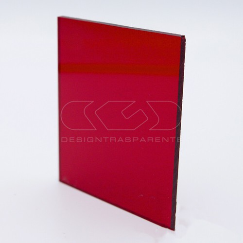 Plexiglass colorato rosso