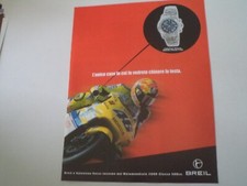 advertising Pubblicità 2000 OROLOGIO BREIL MIDWAY CHRONO 1/100 e VALENTINO ROSSI