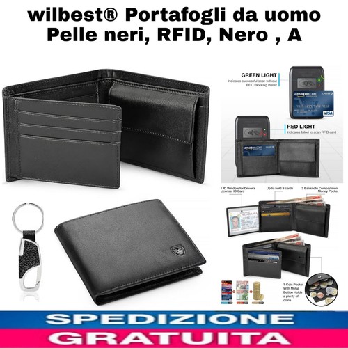 Portafoglio uomo pelle nero - da,