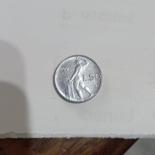 Moneta coin lire - 50, (piccole)