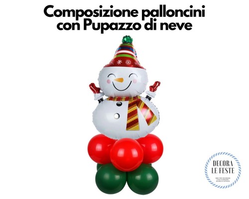 Centrotavola natale palloncini - centrotavola,