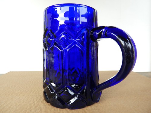 1870 vetro cobalto boccale - c.1870,