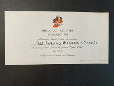 Invito dopo partita MILAN AC -