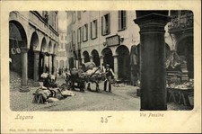 Lugano ~1900 Via Pessina rara