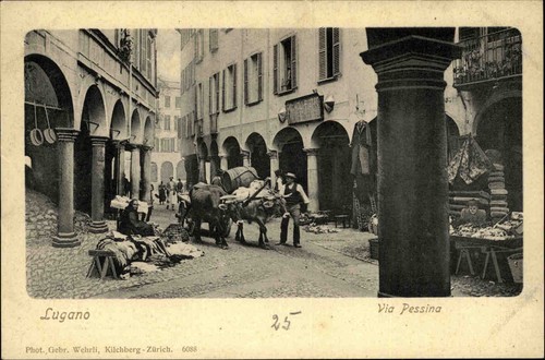 Lugano 1900 via - ~1900, pessina