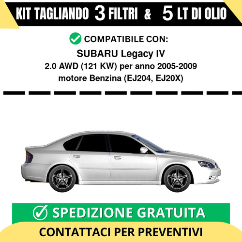 Tagliando per subaru legacy - tagliando, iv
