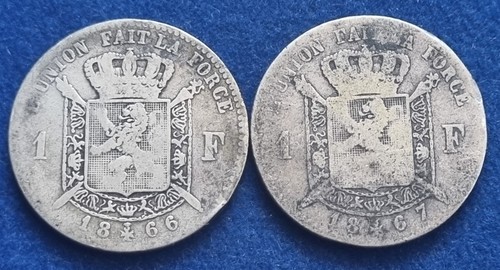 Monete argento leopold ii - 2,