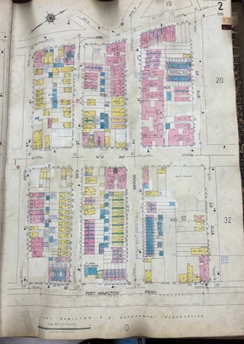 Mappa originale 1926 brooklyn - originale,