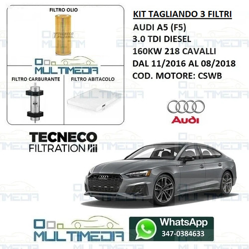 Kit tagliando filtri - kit, tecneco
